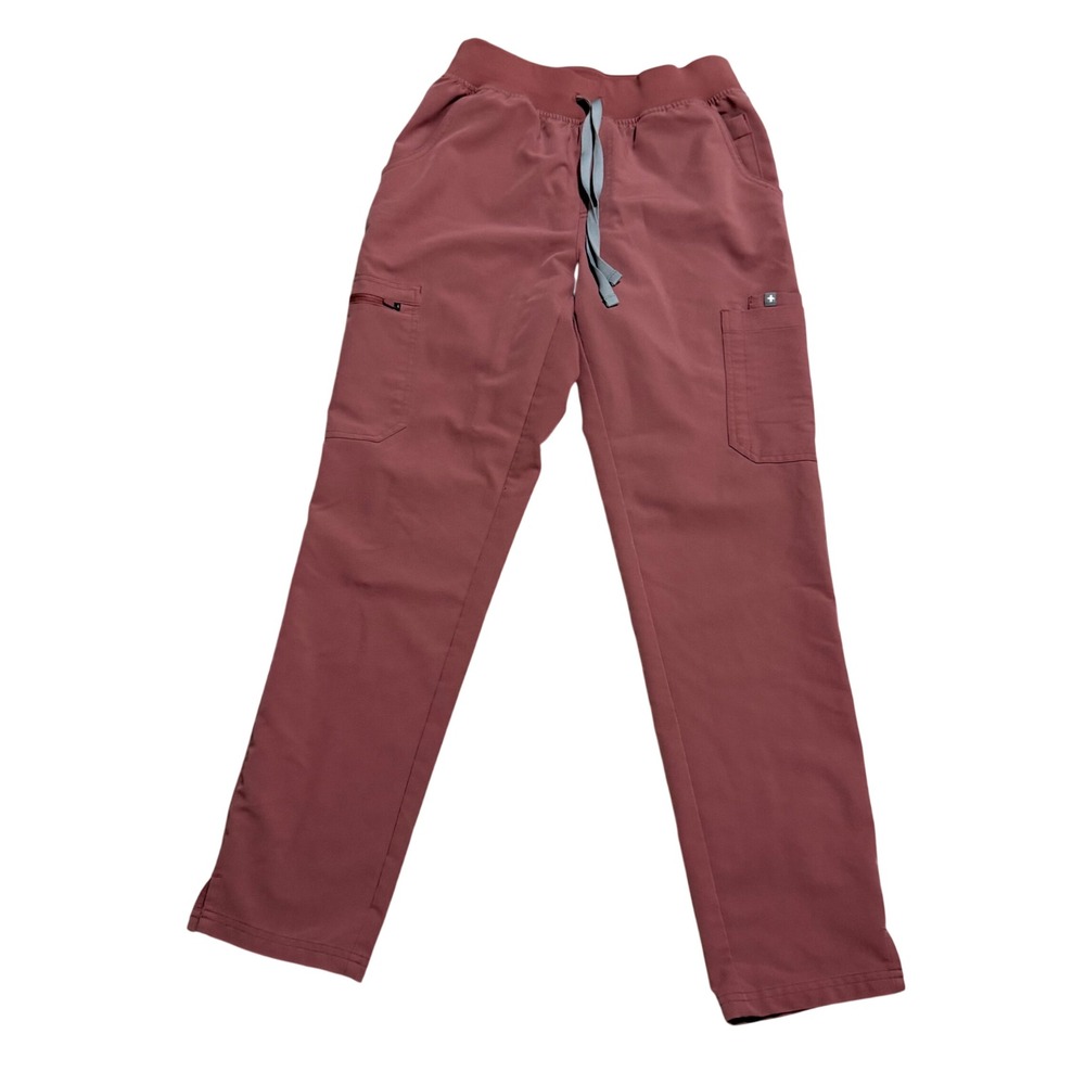 Figs Mauve High Waisted Yola Slim Skinny Scrub Pants sz S Nurse Workwear
